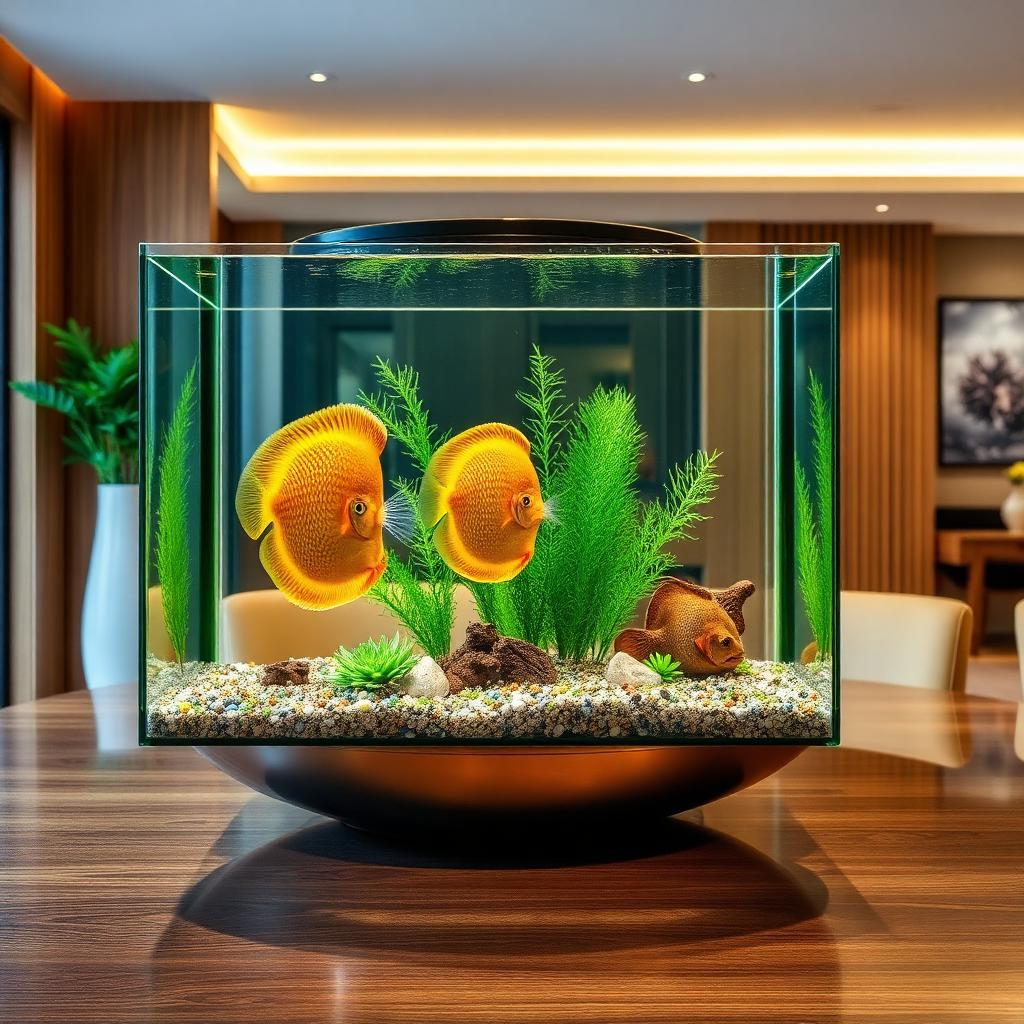 Discus Dining Tank — Home aquarium project