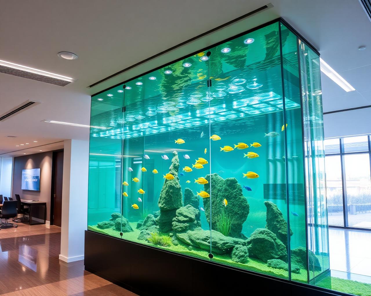 Reception Centerpiece — Office aquarium project